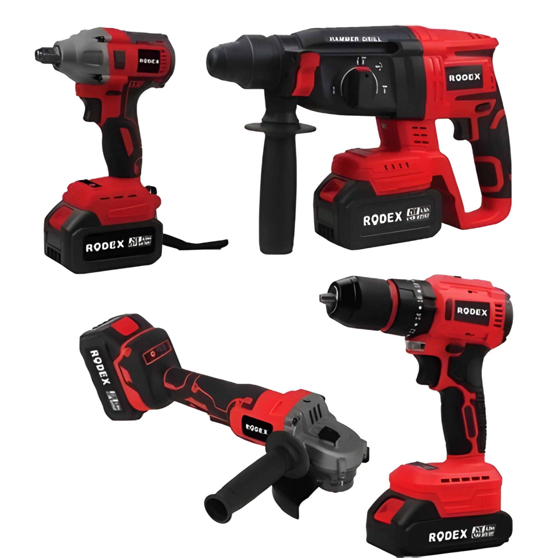 RODEX 4 LÜ SET(D.MATKAP+SOMUN SIKMA+KIRICI DELİCİ+AVUÇ TAŞLAMA) RDX3004