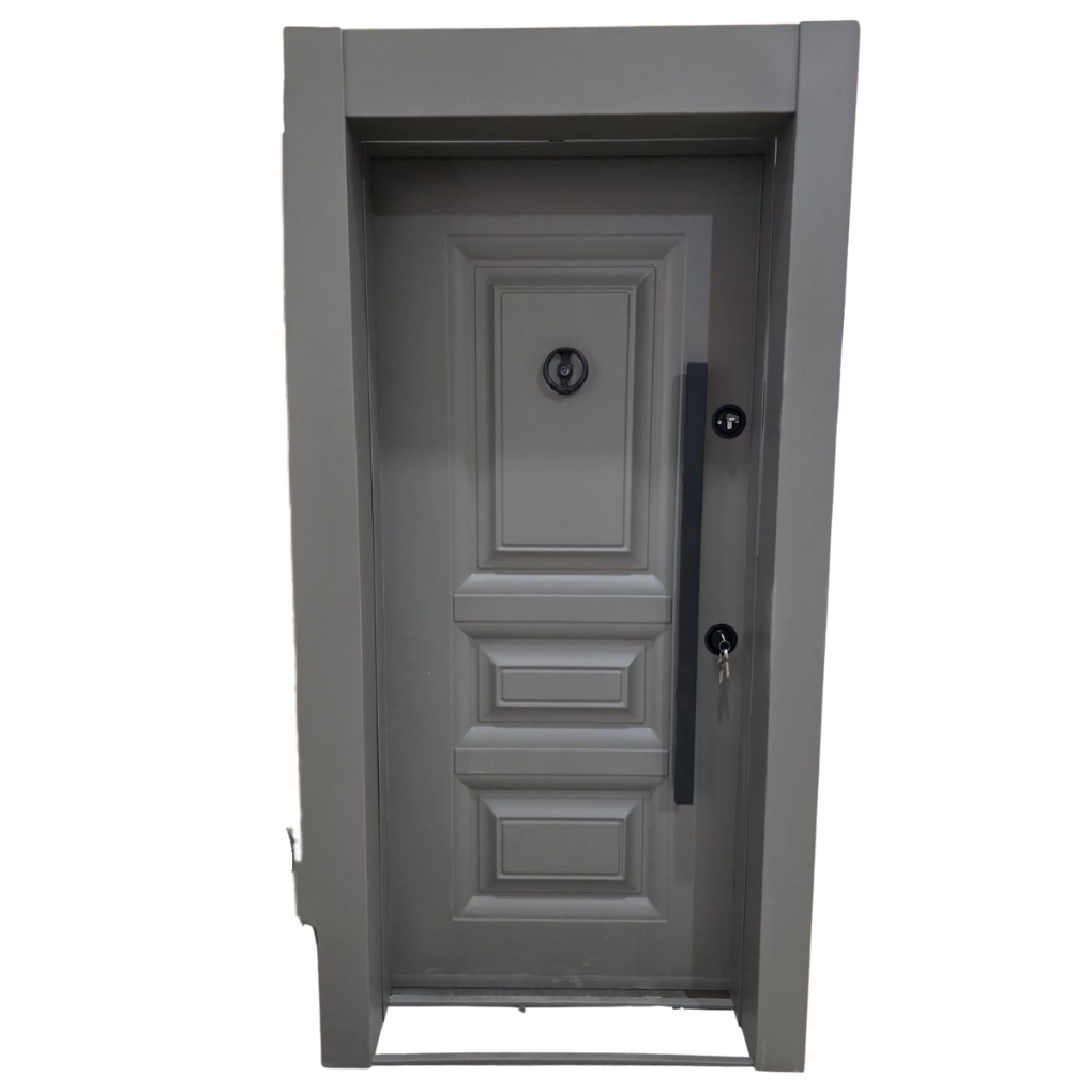 ÇELİK KAPI KAR-DOOR 1455 MODEL 3 GÖBEKLİ VİZON SOL