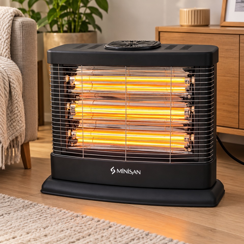 MİNİSAN MX2700 ELEGANCE ŞÖMİNE QUARTZ ISITICI
