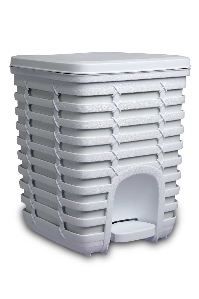 PRİMANOVA PALM PEDALLI ÇÖP KOVASI BEYAZ ME5401