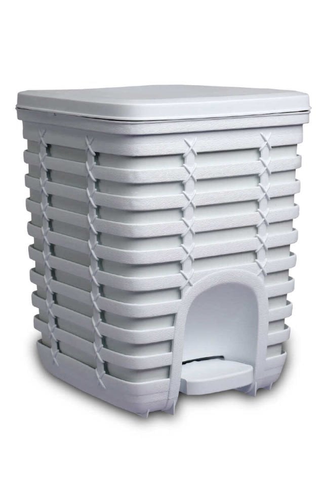 PRİMANOVA PALM PEDALLI ÇÖP KOVASI BEYAZ ME5401