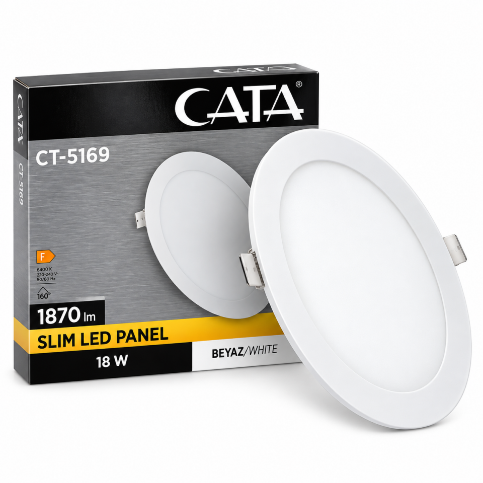 CATA SLİM LED PANEL GÜNIŞIĞI 18W CT-5169G
