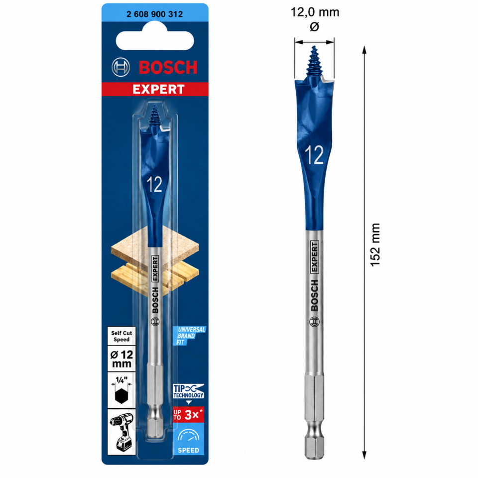 BOSCH 12X152 SELFCUT AHŞAP MATKAP UCU