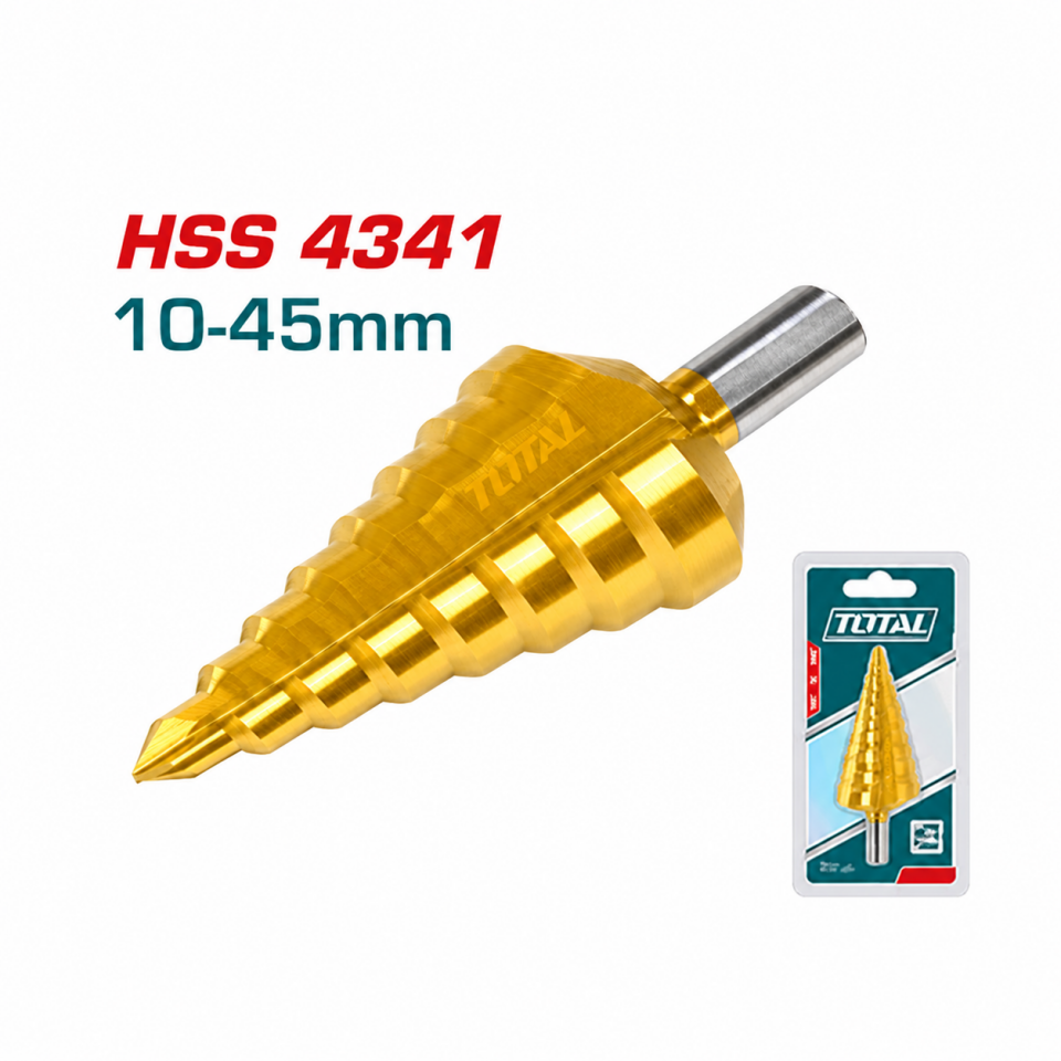 TOTAL KADEMELİ MATKAP UCU 10-45MM TAC75104501
