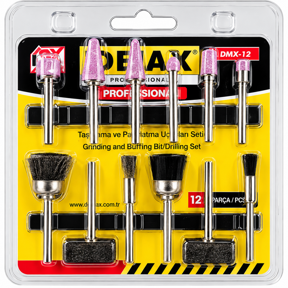 DMAX TAŞLAMA SETİ 12 PARÇA DMX4137