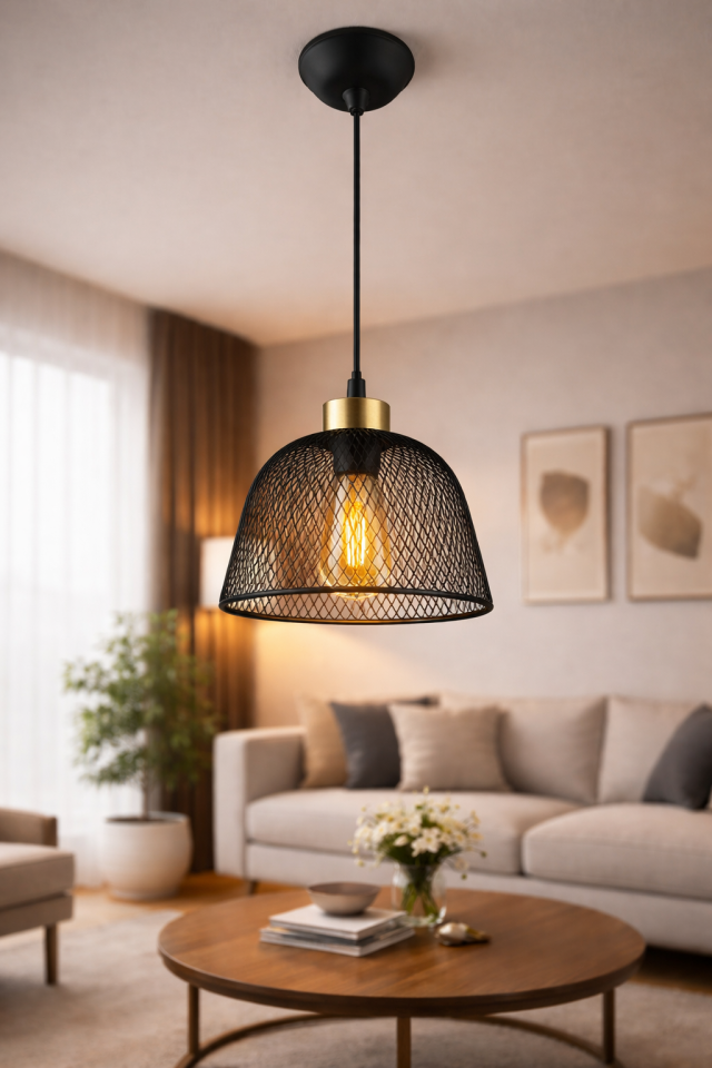 AVİZE ROMA SİYAH TEKLİ SARKIT