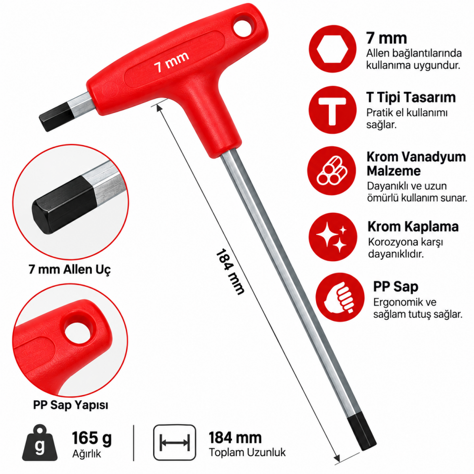 İZELTAŞ T TİPİ ALLEN ANAH. 7MM