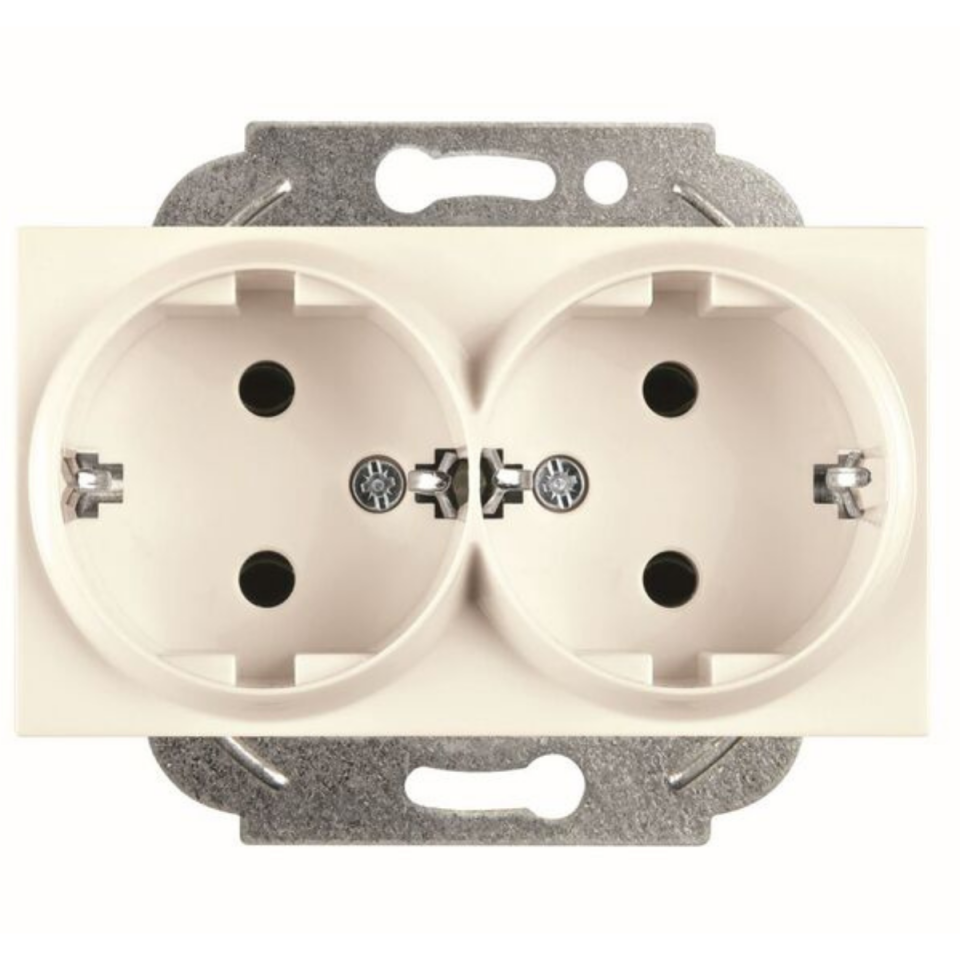Vİ-KO KARRE KREM İKİLİ TOPRAKLI PRİZ SIVA ALTI 90967256