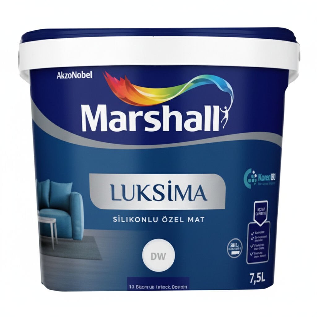 MARSHALL LUKSİMA SİL.ÖZEL MAT BEYAZ 7,5 LT
