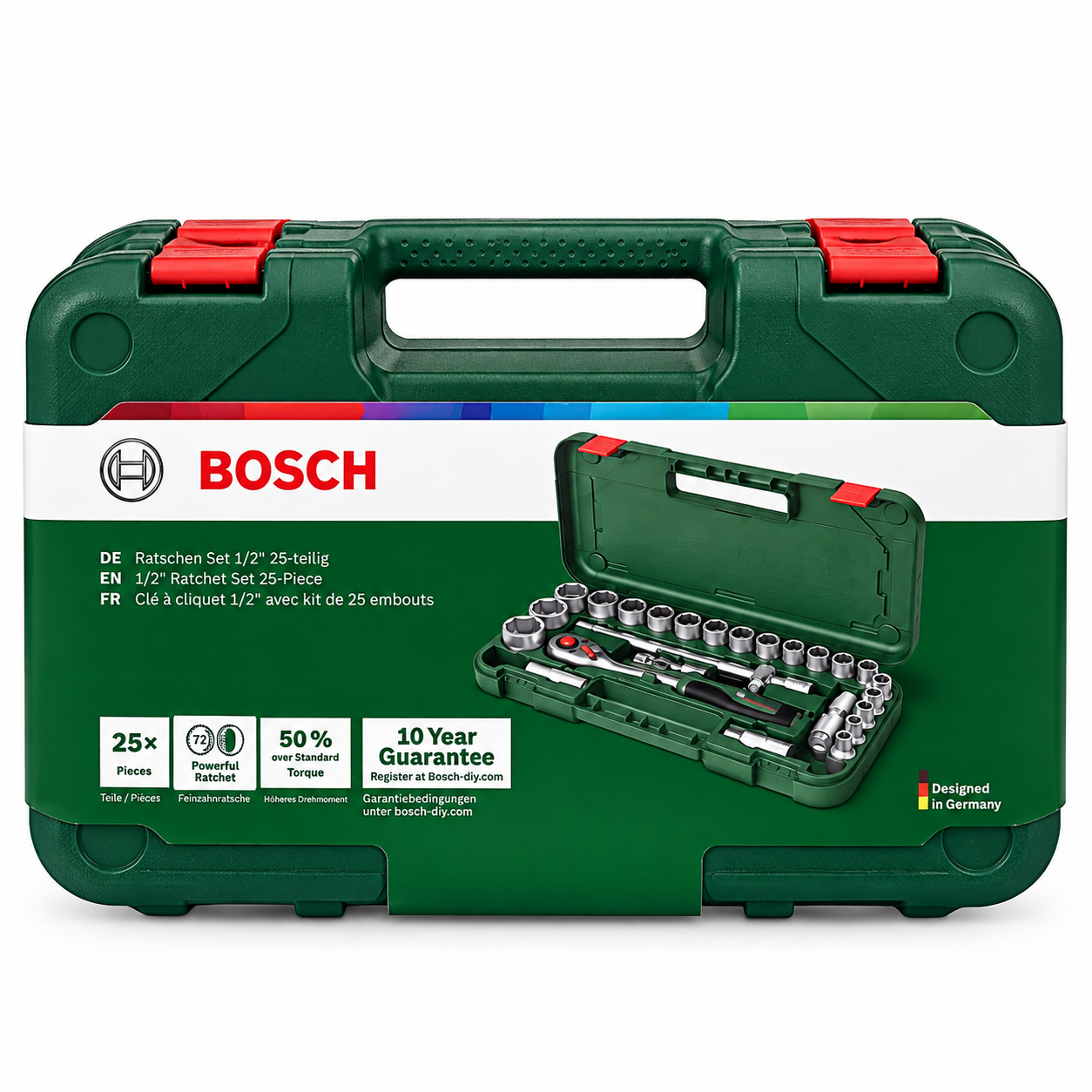 BOSCH LOKMA TAKIMI 25 PARÇA 1/2'' 1600A02Z9F