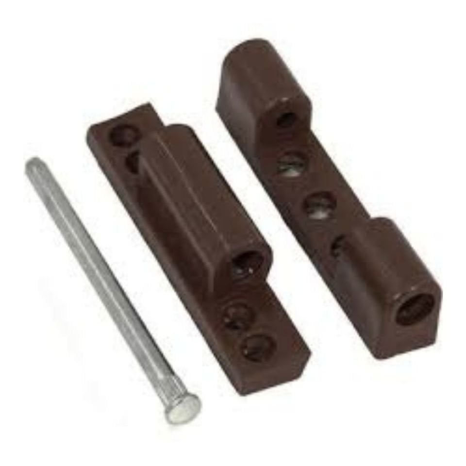 NOBEL PVC KAPI MENTEŞESİ KOYU KAHVE 2 Lİ PKT.