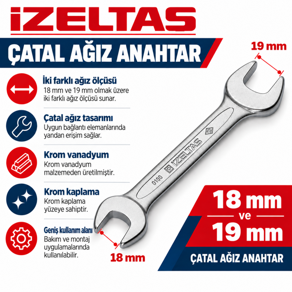 İZELTAŞ 18X19 ÇATAL ANAH.