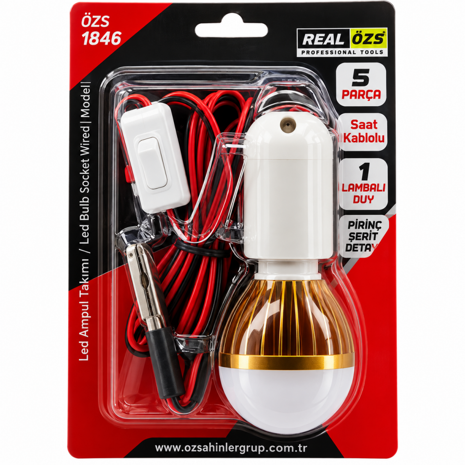 DMAX-ÖZS LED AMPUL 5W TAKVİYE KABLOLU ÖZS1846