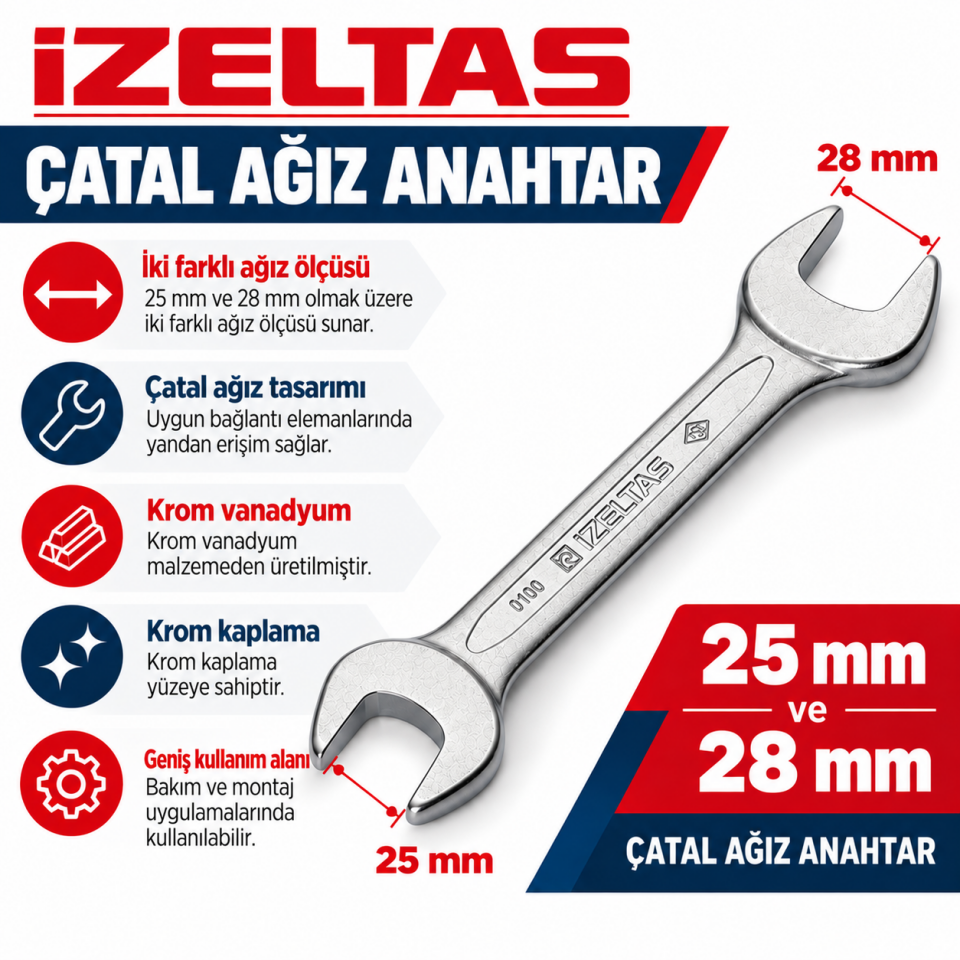 İZELTAŞ 25X28 ÇATAL ANAH.