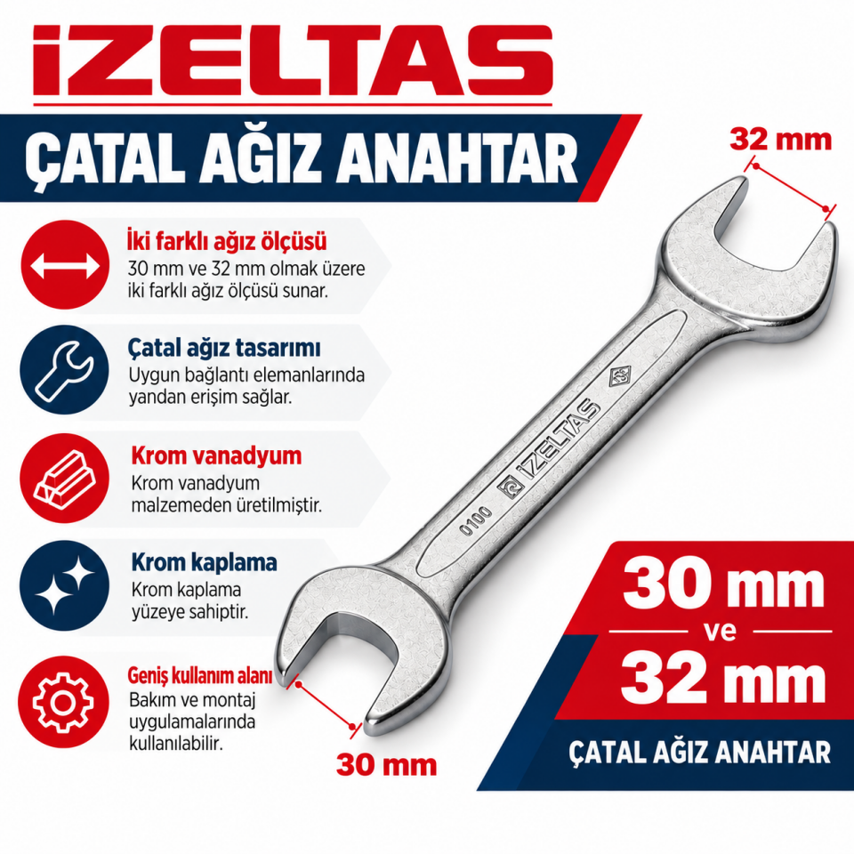 İZELTAŞ 30X32 ÇATAL ANAH.