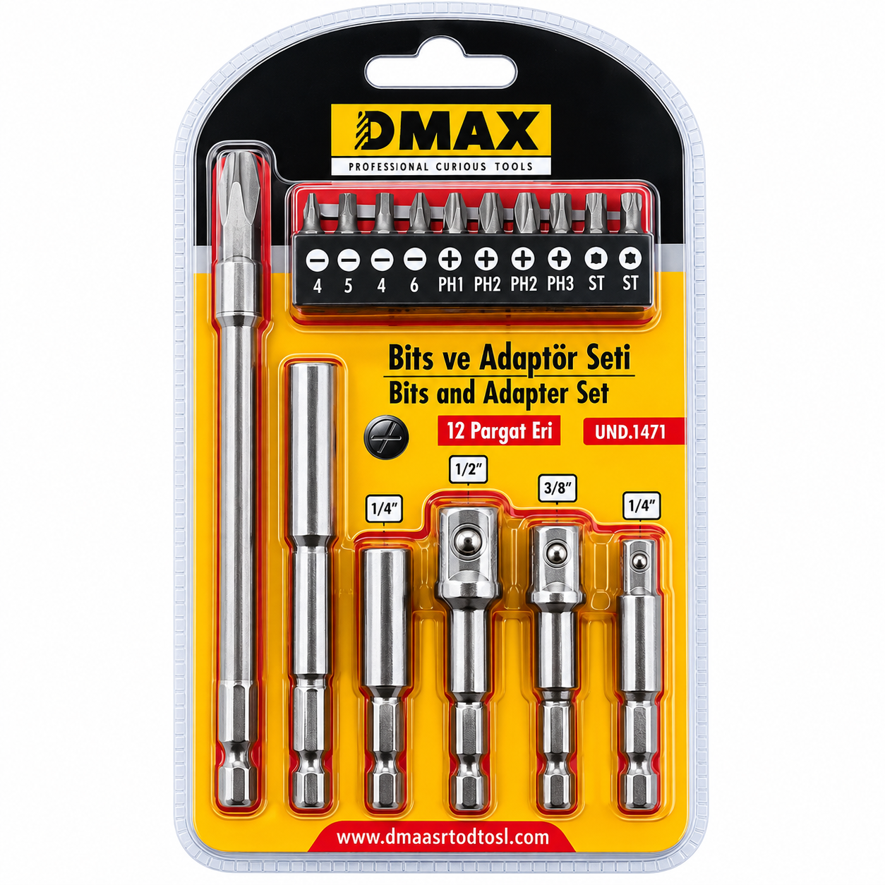 DMAX BİTS ADAPTÖR SETİ 16 PARÇA DMX4071
