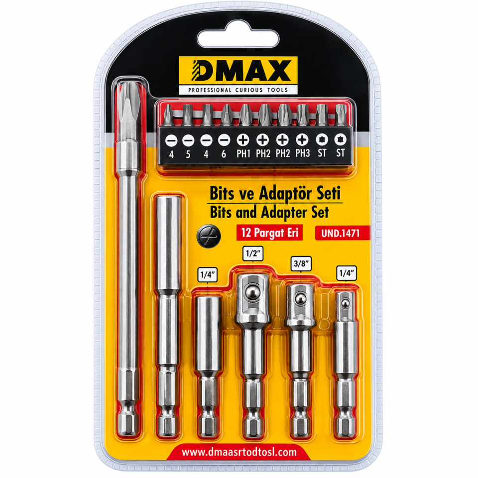 DMAX BİTS ADAPTÖR SETİ 16 PARÇA DMX4071