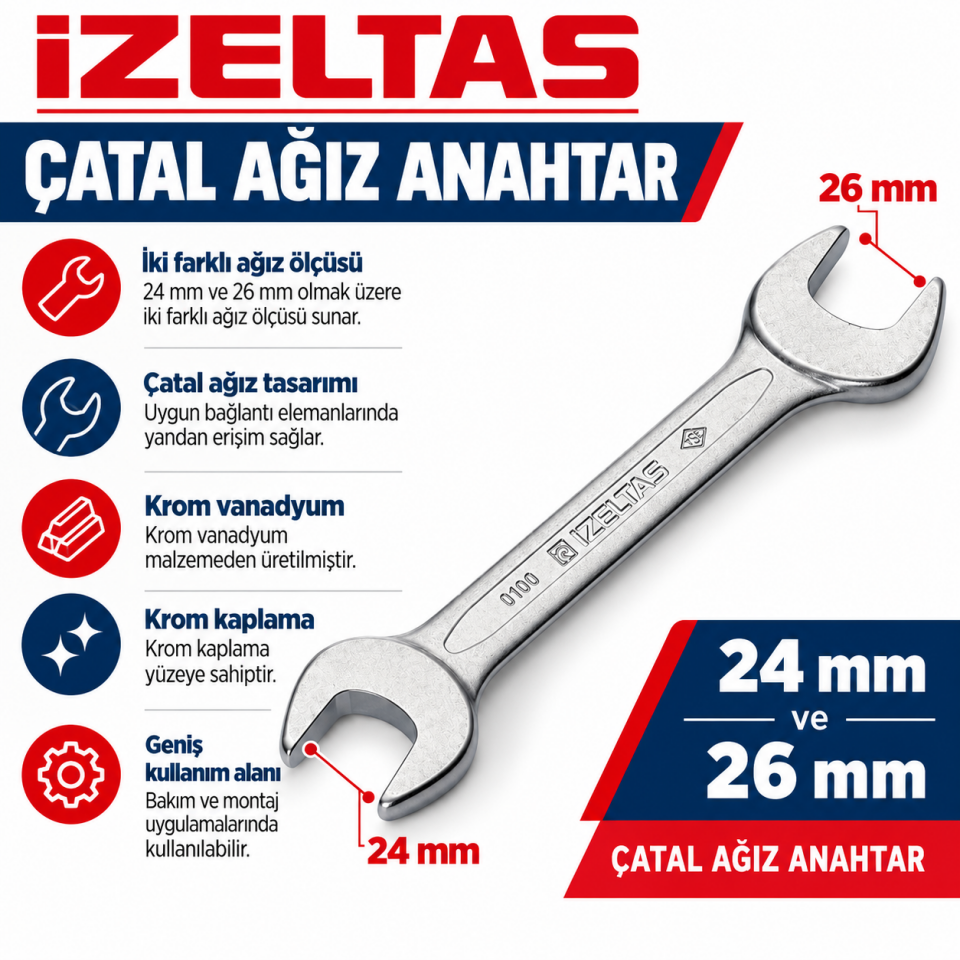 İZELTAŞ 24X26 ÇATAL ANAH.