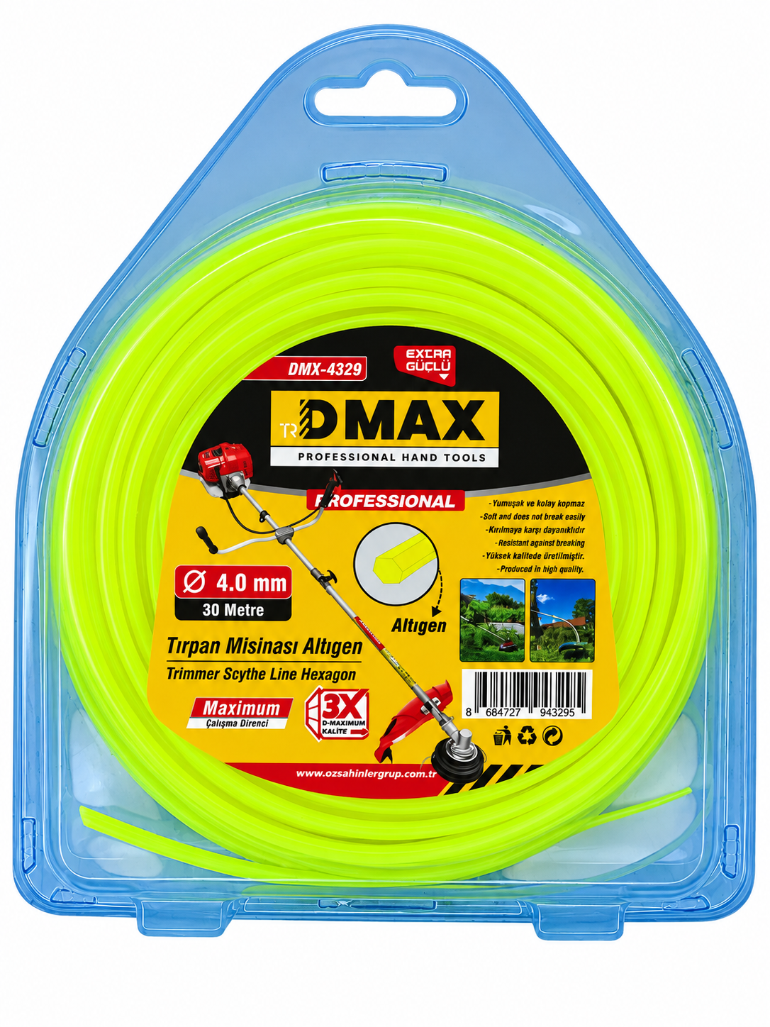 DMAX TIRPAN MİSİNASI 4MMX30MT DMX4329