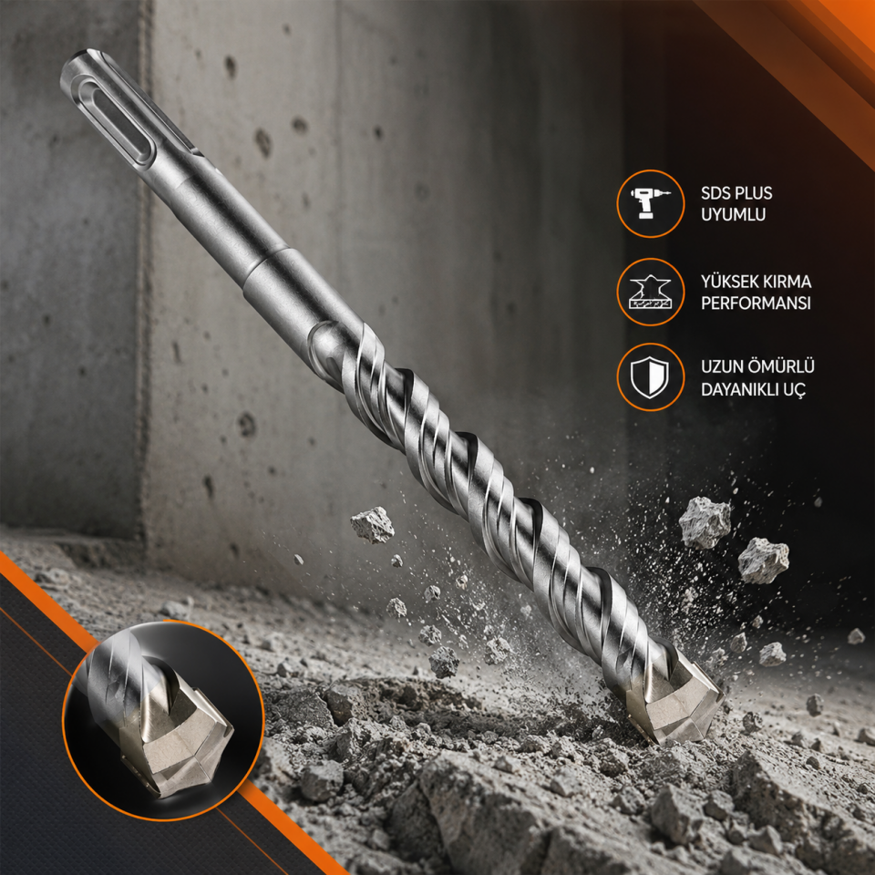 DMAX SDS PLUS HİLTİ UCU 15X210MM DMX-4443