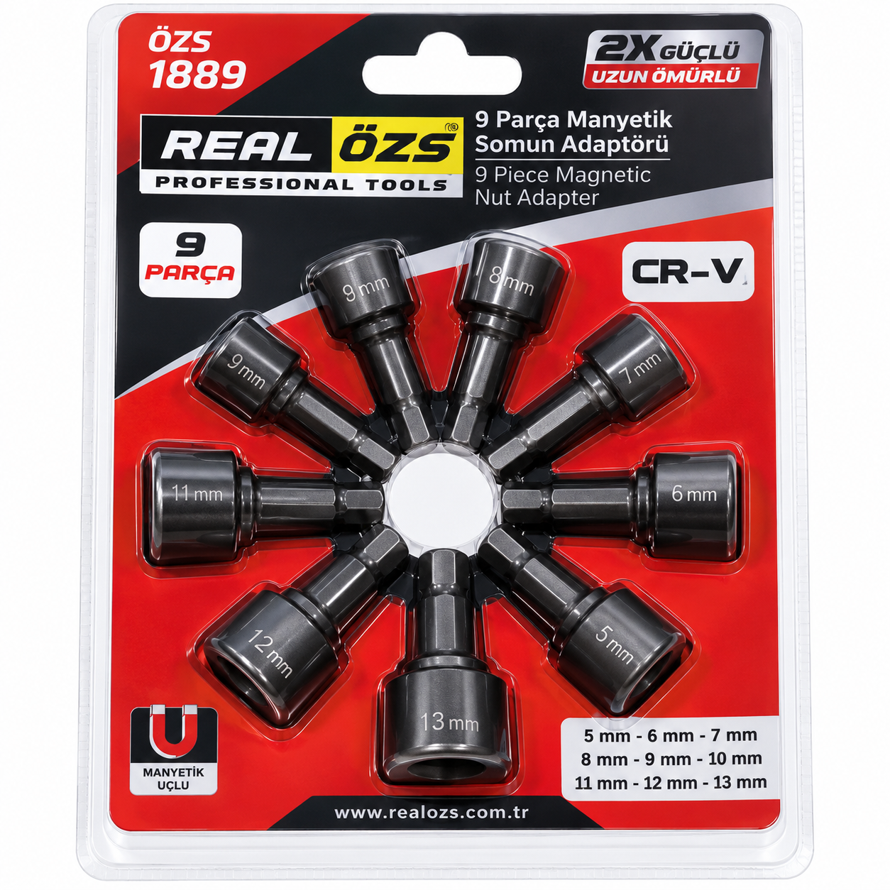 DMAX ÖZS MANYETİK SOMUN ADAPTÖRÜ 9 PRÇ ÖZS1889