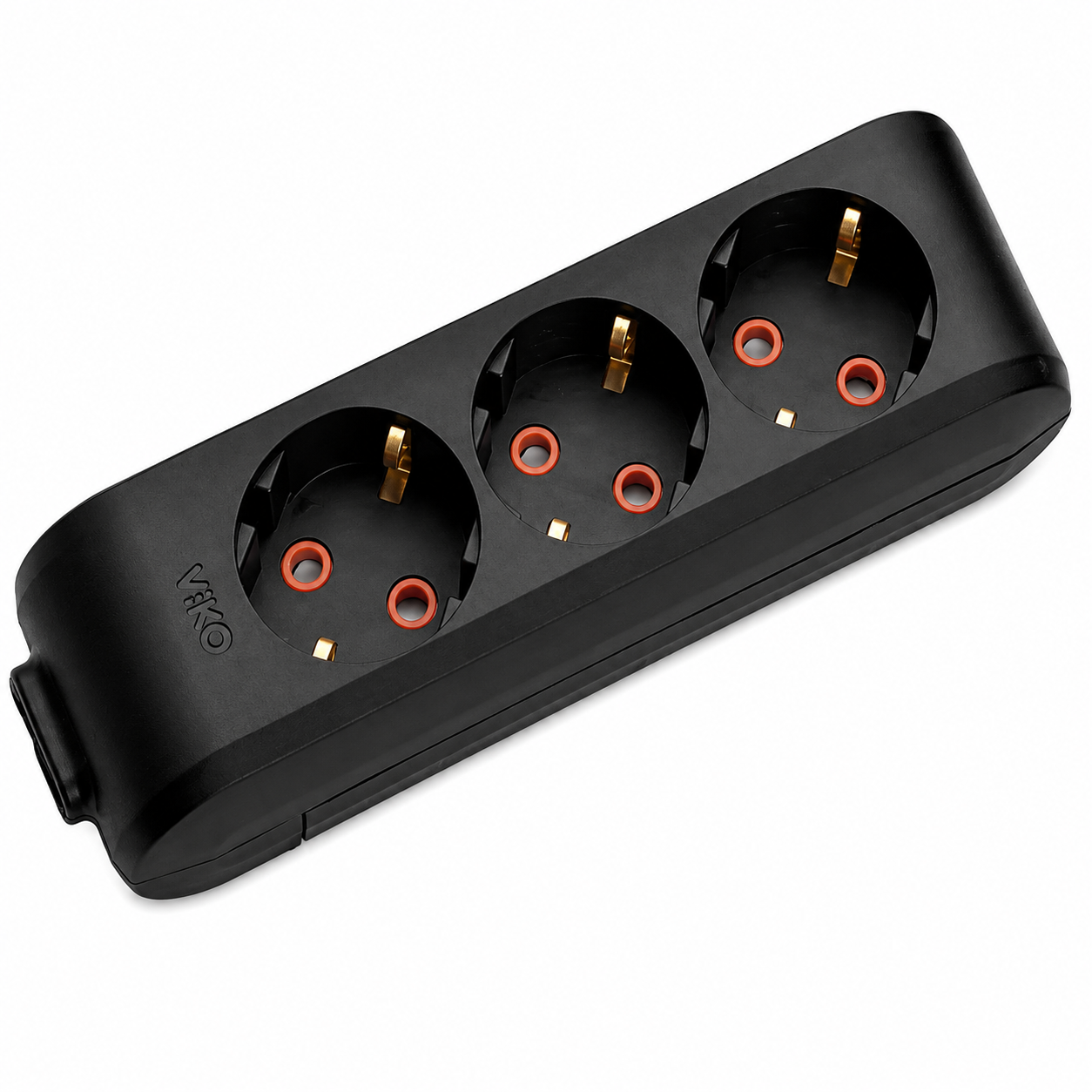 Vİ-KO MULTİ-LET ÜÇLÜ PRİZ TOPRAKLI SİYAH 90 1X 33 00