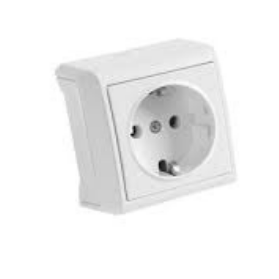 Vİ-KO VERA SIVA ÜSTÜ TOPRAKLI PRİZ BEYAZ