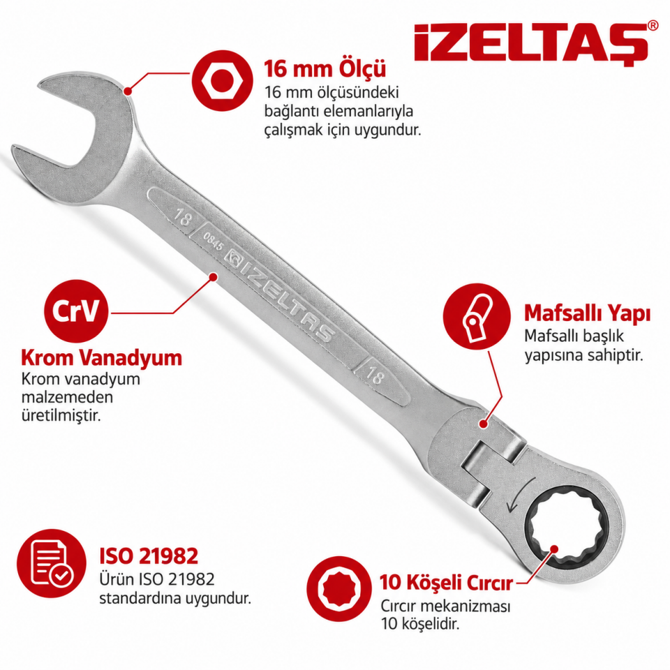 İZELTAŞ MASFALLI CIRCIR KOMBİNE ANAH.16MM