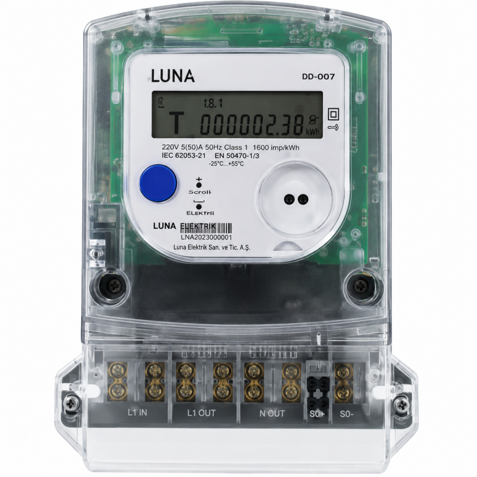 LUNA 3X10 TRİFAZE ELEKTRONİK SAYAÇ