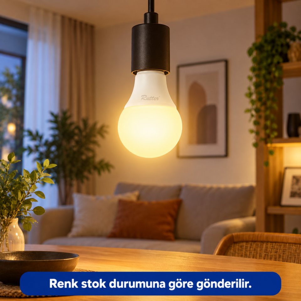 RUTTER 12W LED AMPUL BEYAZ-SARI