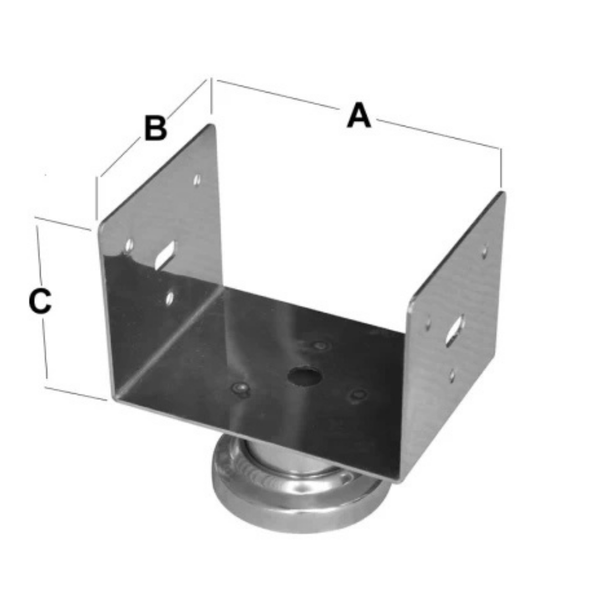 PERGULE AYAĞI KROM U 17 CM 32030