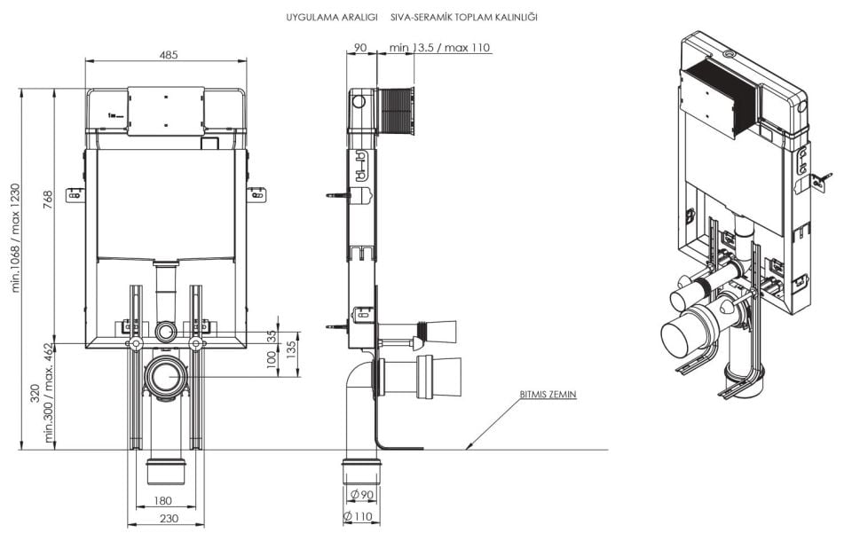 ECA SEREL GÖMME REZ. SET.+BASMA BUT.+VALF 3 LÜ SET
