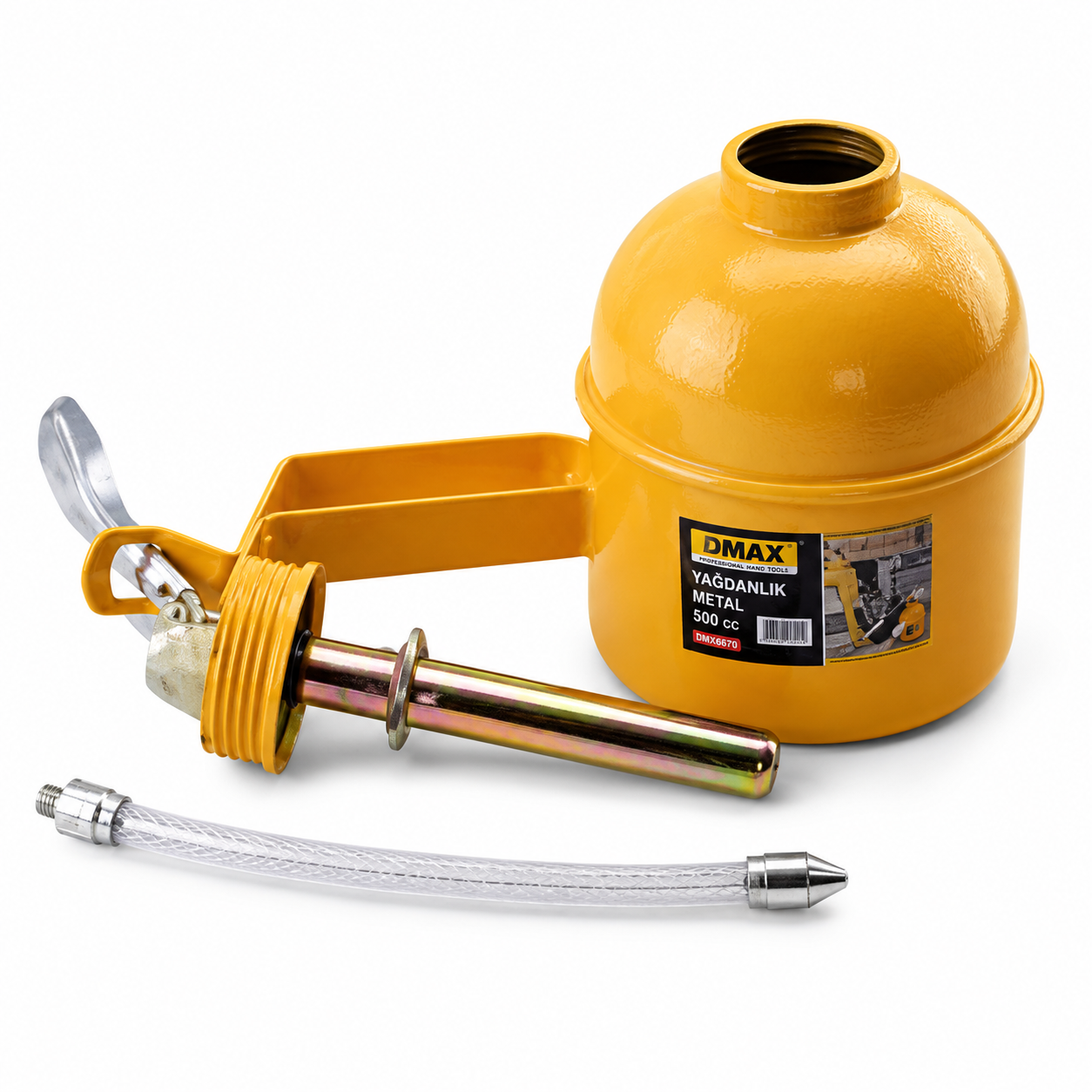 DMAX SPİRALLİ METAL YAĞDANLIK 500 CC DMX4411