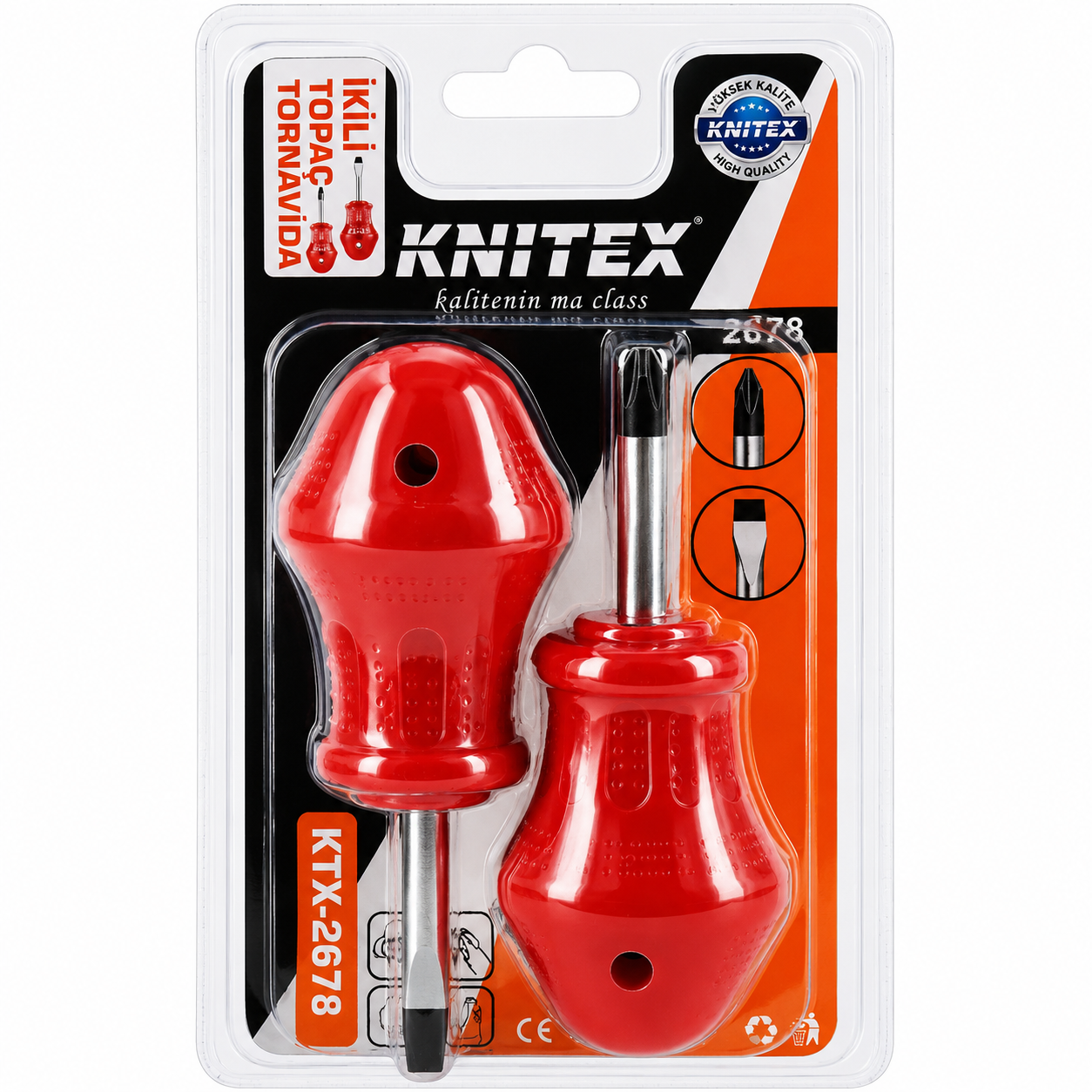 KINETEX Topaç Tornavida Seti 2'li KTX-2678