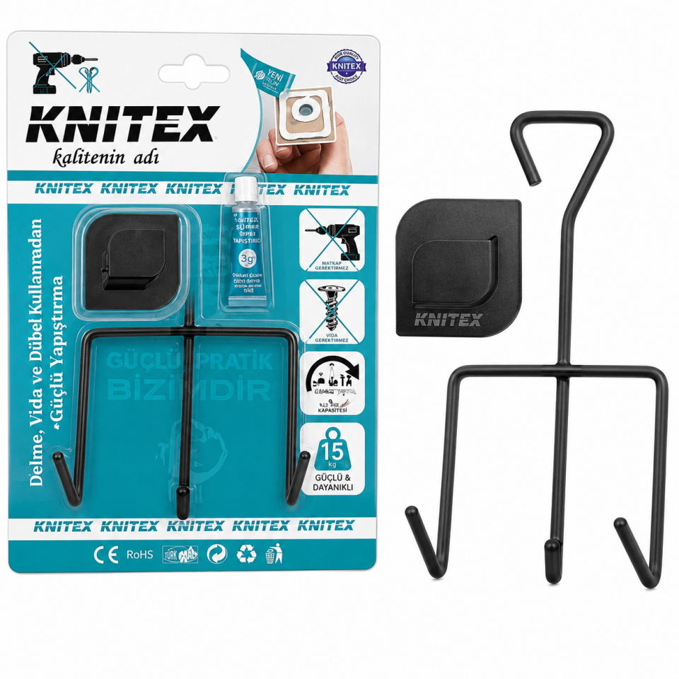 KINETEX ÜÇLÜ ASKILIK SİYAH KTX-2923