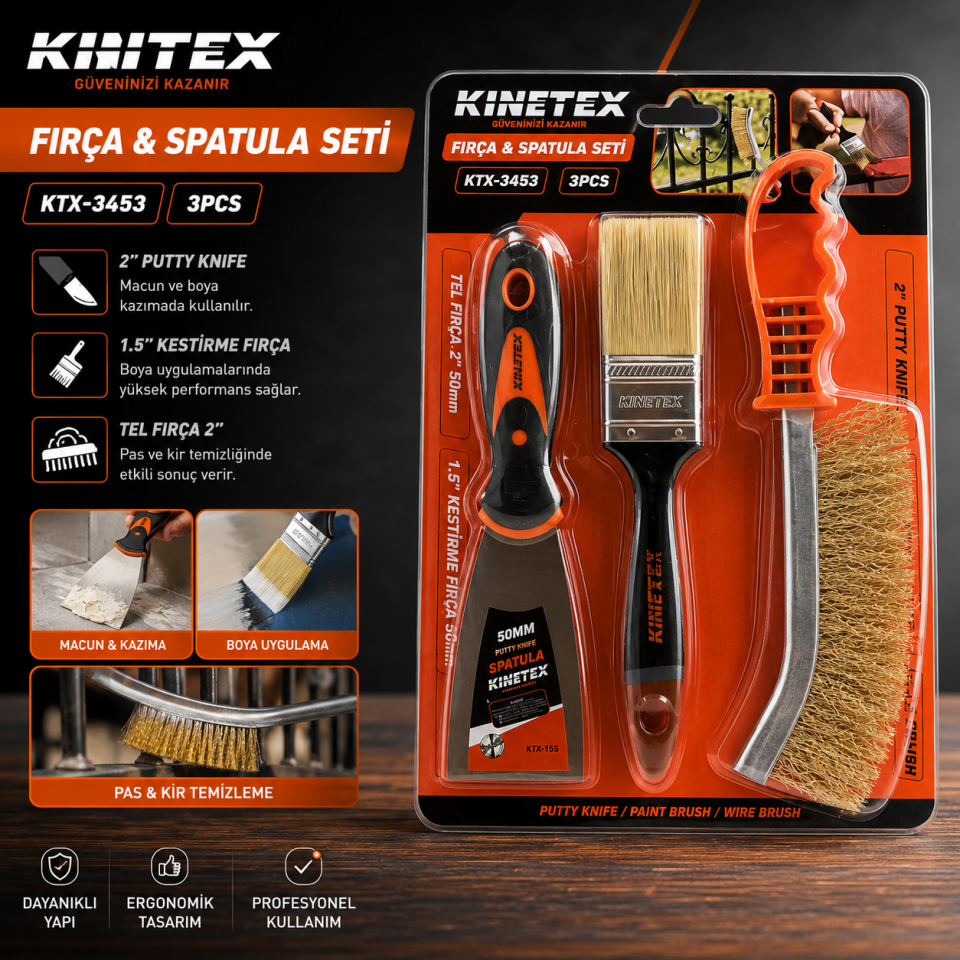 KINETEX HOBİ SETİ 3 PARÇA KTX-3453