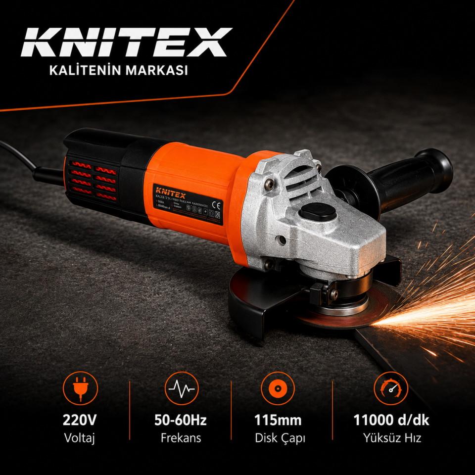 KINETEX TAŞLAMA MAKİNASI 115MM 850W KTX-3269