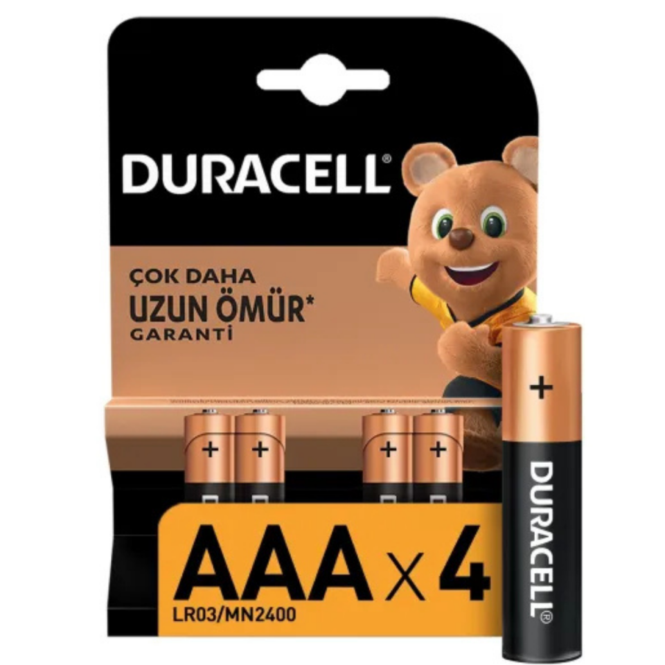 DURACELL İNCE AAA PİL 4 LÜ 81480859