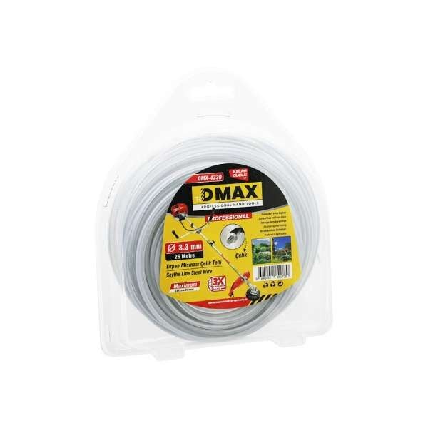 DMAX TIRPAN MİSİNASI ÇELİK TEL 3,3MMX26MT DMX4330