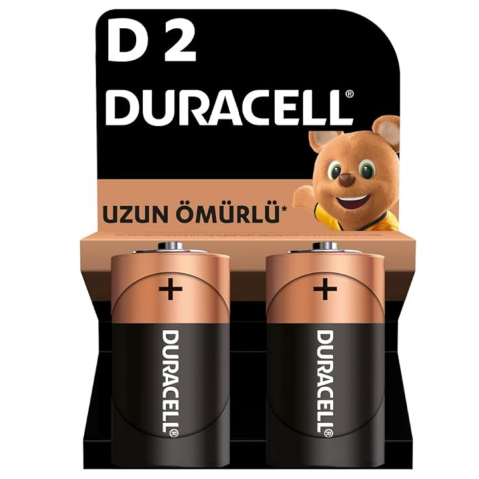 DURACELL D PİL KALIN 2 Lİ 81483563