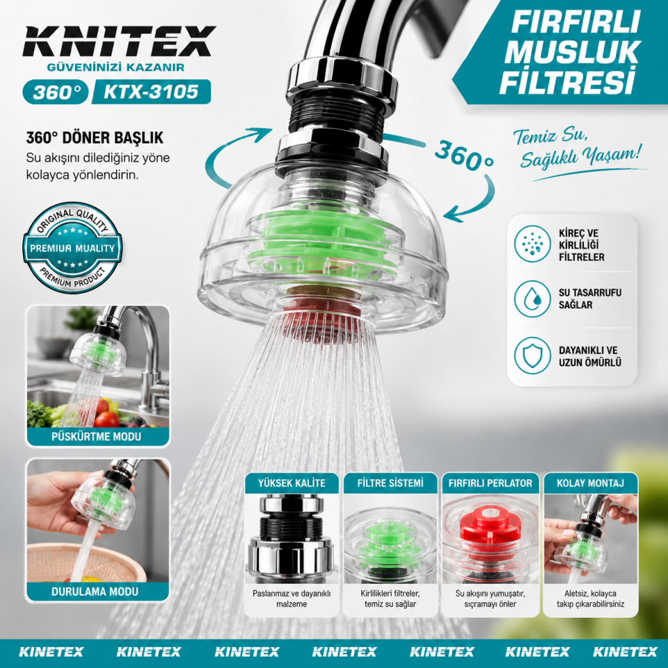 KINETEX MUSLUK FİLTRESİ KTX-3105