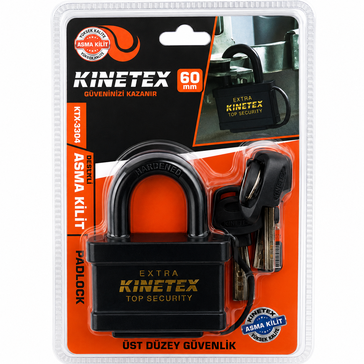 KINETEX DESENLİ ASMA KİLİT KTX-3301