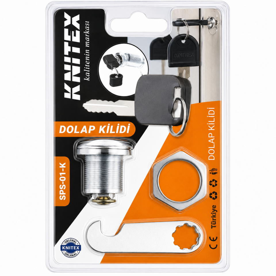 KINETEX DOLAP KİLİDİ DÜZ KTX-835