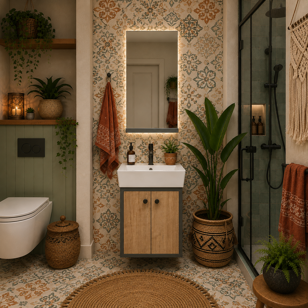 BANYO DOLABI 45 CM TEAK ASMA