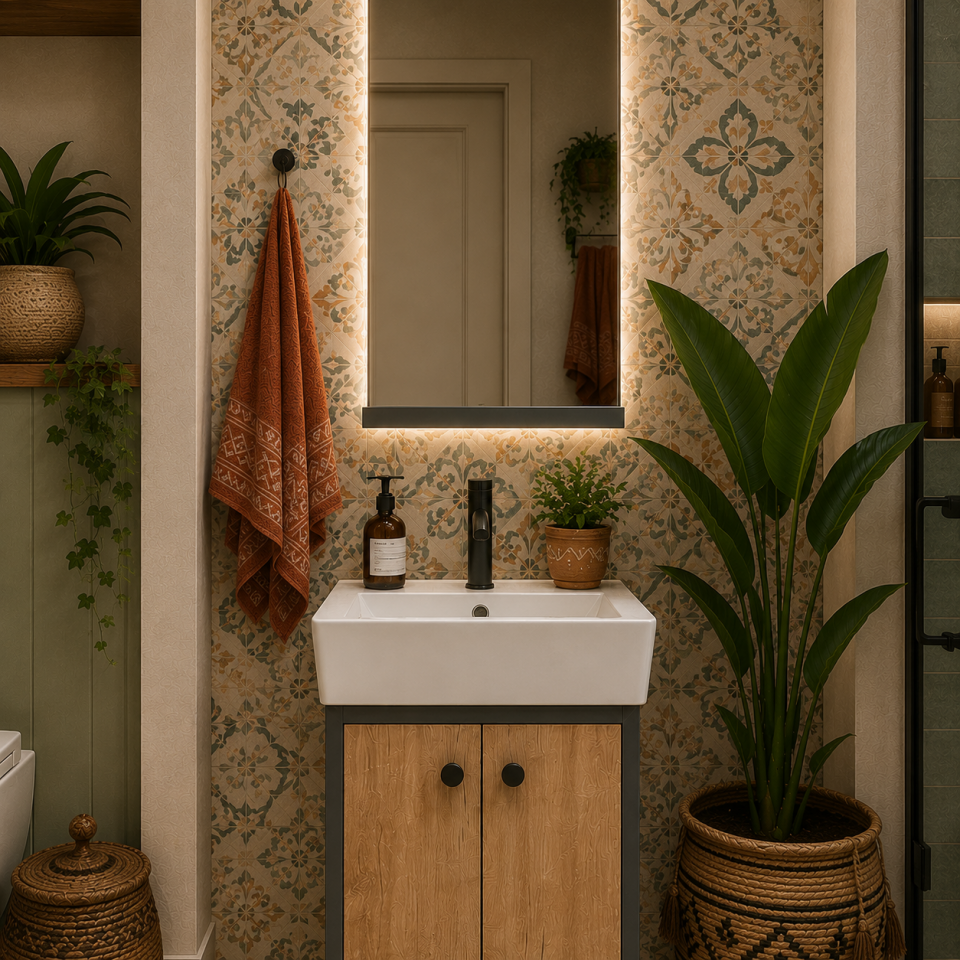 BANYO DOLABI 45 CM TEAK ASMA