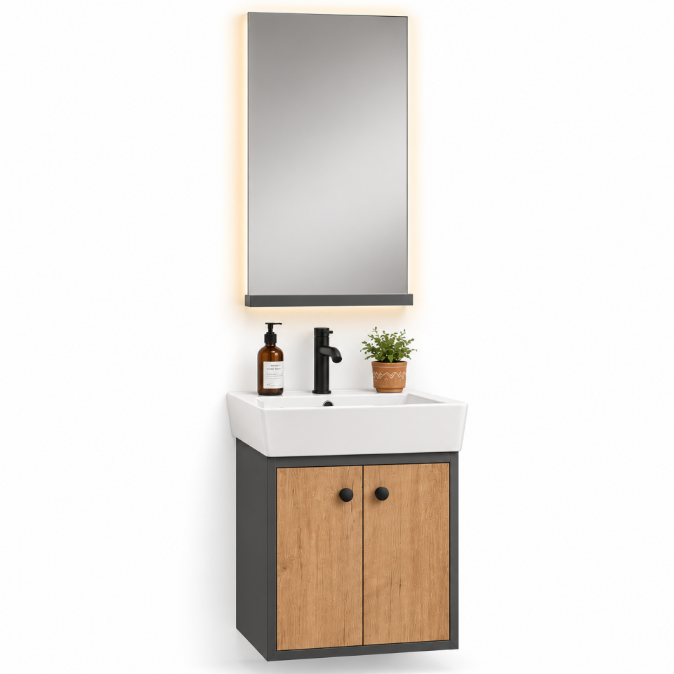 BANYO DOLABI 45 CM TEAK ASMA