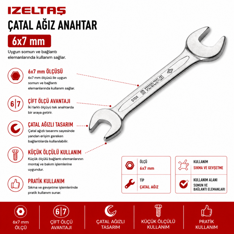 İZELTAŞ 6X7 ÇATAL ANAH.