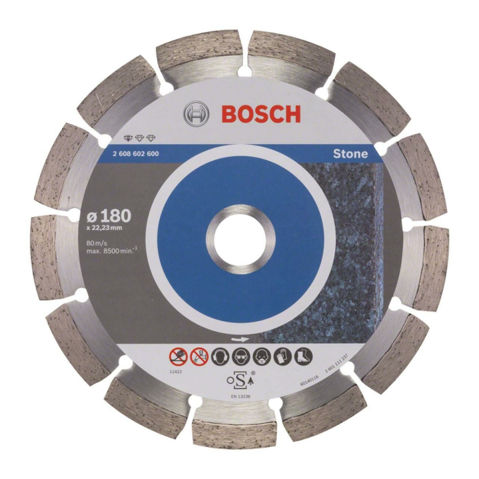 BOSCH ELMAS BIÇAK 180 MM (DOĞAL TAŞ GRANİT)