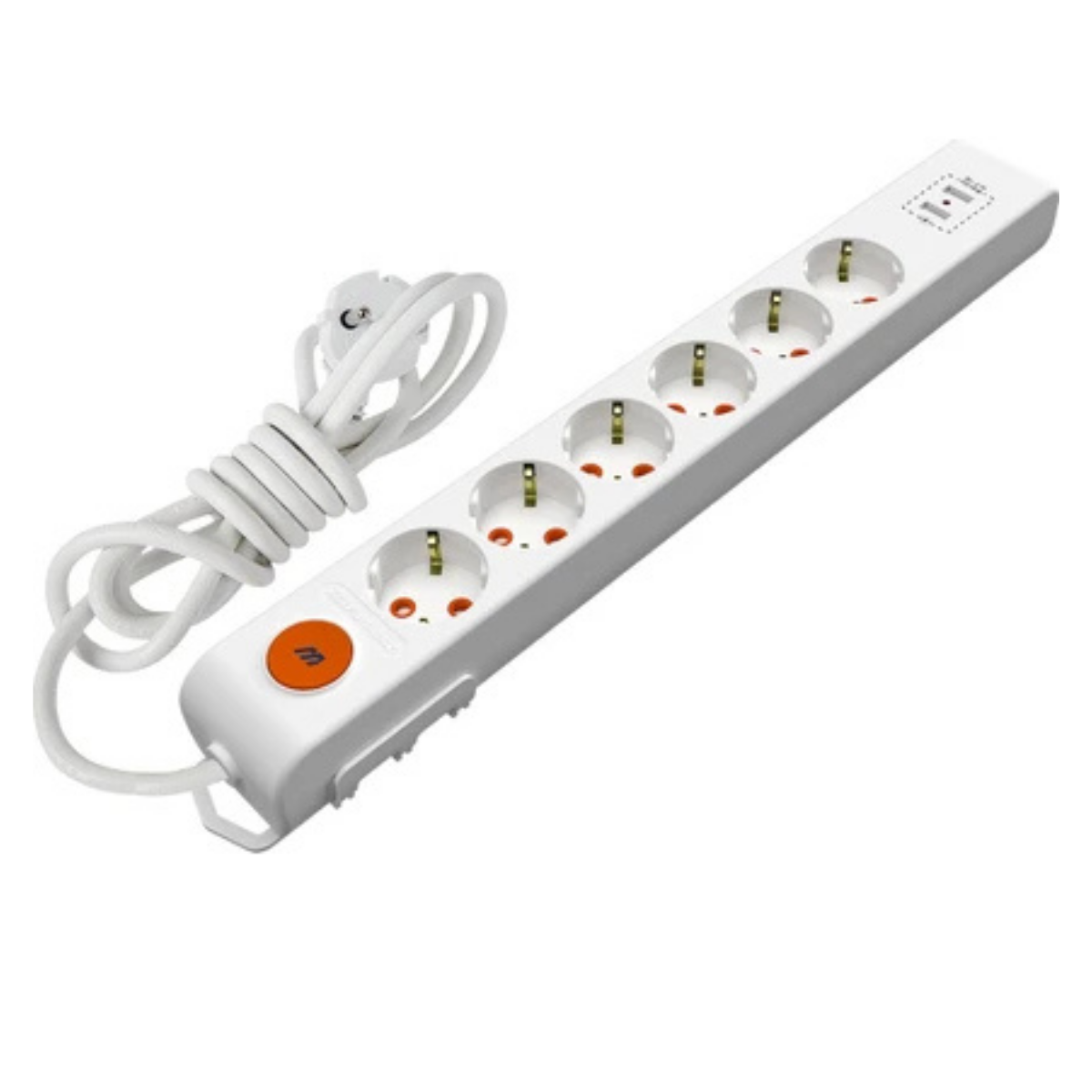 MUTLUSAN Rİ-TECH 6 LI USB ÇIKIŞLI AKIM KORUMALI PRİZ