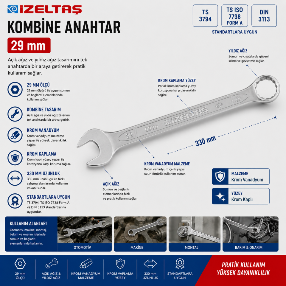 İZELTAŞ KOMBİNE ANAH.29MM